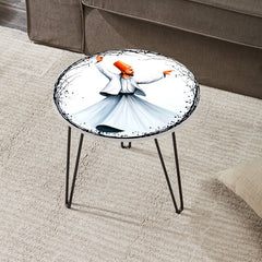 Sufi & Ballet Whirls Living Lounge Center Side Hairpin Table - waseeh.com