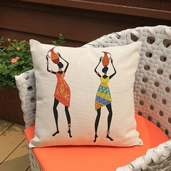 African Lady Cushion Covers (pack of 5) - waseeh.com