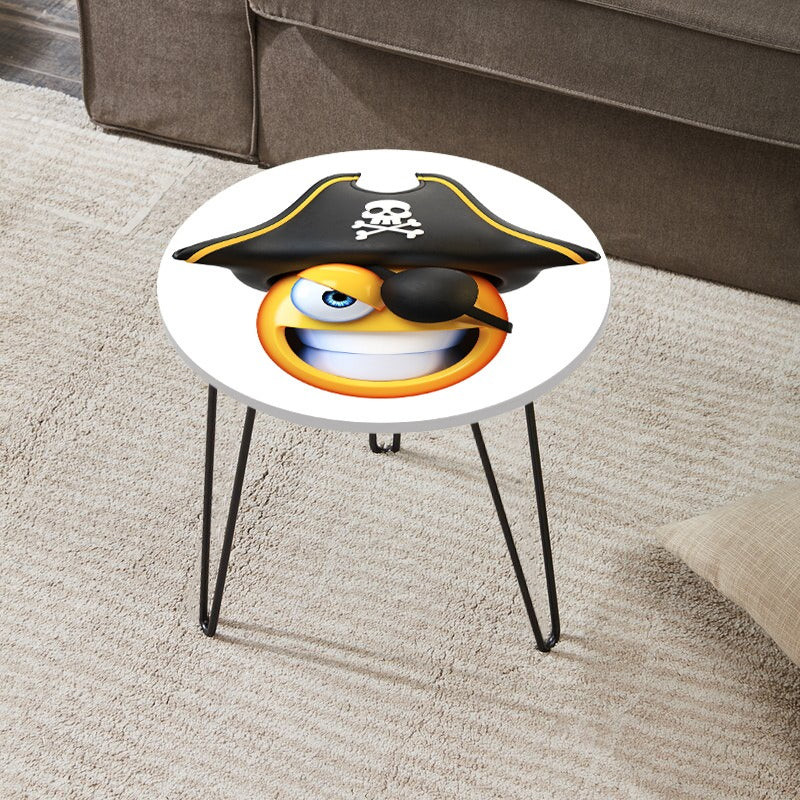 Character Emojis Living Lounge Center Side Hairpin Table - waseeh.com