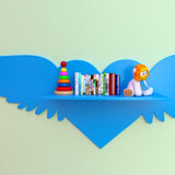 Flying Heart Girls Boys Bedroom Floating Organizer Shelve Decor - waseeh.com