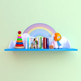 Rainbow Land Kids Bedroom Floating Shelve Decor