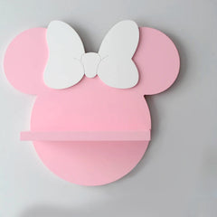 Minnie Mouse Kids Bedroom Floating Shelve Decor - waseeh.com