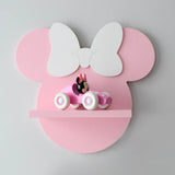 Minnie Mouse Kids Bedroom Floating Shelve Decor