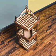 Mystery Corner Shelf Stand (Shisham) - waseeh.com