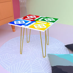 The Squarie Ludo Living Lounge Center Side Hairpin Table - waseeh.com