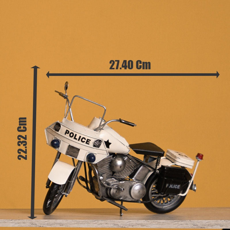 Old Police Bike Decor - waseeh.com