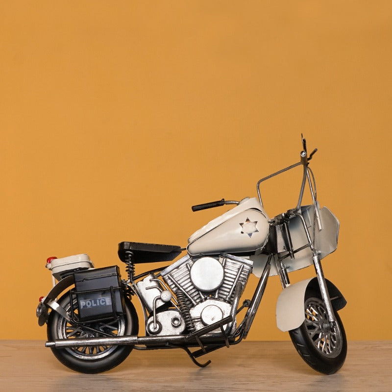 Old Police Bike Decor - waseeh.com