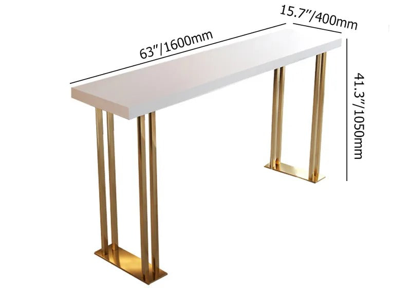 Feigned Living Lounge Drawing Room Counter Breakfast LED Console Table - waseeh.com