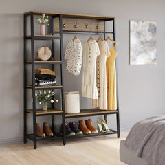 Ravishing Living Bedroom Shoe Coat Hang Storage Organizer Rack Decor - waseeh.com