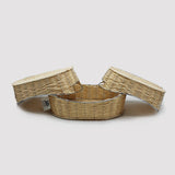 Braided Basket - Set of 3 - Oval - waseeh.com