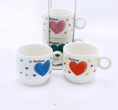 Heart Cup Tower - 4 Pcs - waseeh.com