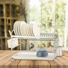 Lavish Dish Drainer Rack (2 Tier) - waseeh.com