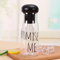 Detox Glass Water Bottle With Cover - waseeh.com