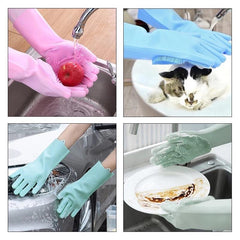 Silicone Scrub Gloves (1 Pair) - waseeh.com