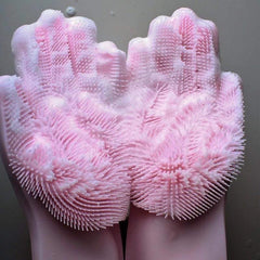 Silicone Scrub Gloves (1 Pair) - waseeh.com