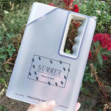 Creative Water Bottle Clear Book Portable Paper Pad Water Bottles Flat Drinks Kettle Square Water Drinking Outdoor Sports Cups - waseeh.com