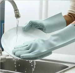 Silicone Scrub Gloves (1 Pair) - waseeh.com