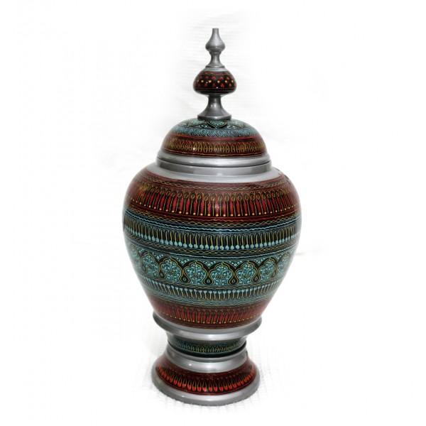 Wooden Pot - Nakshi -nq46 - waseeh.com